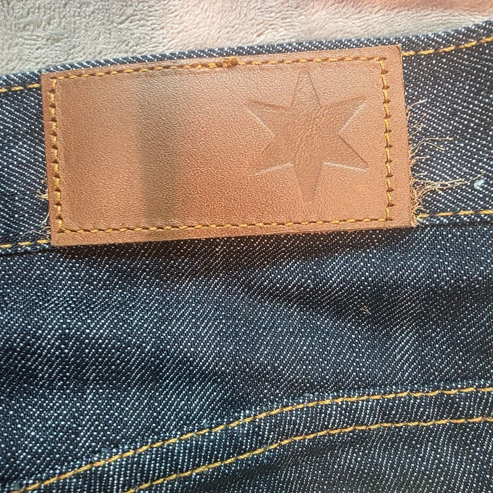 Dearborn Denim & Apparel Jeans Mens 35x31 Blue Dark Wash Relaxed Fit Stretch